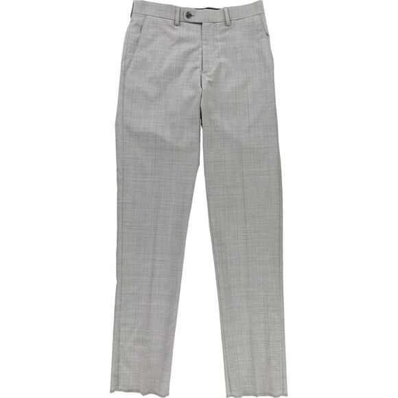 Vince Camuto Mens Patterned Dress Pants Slacks Grey NWT